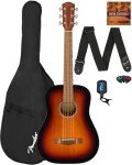 Fender FA-15 Kids Steel String Acoustic Guitar Bundle