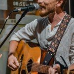 Nefelibata 2" Embroidered Guitar Strap with Leather Ends