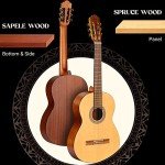 CAHAYA 39-Inch Classical Guitar Beginner Kit