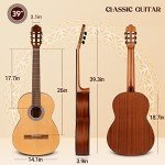 CAHAYA 39-Inch Classical Guitar Beginner Kit