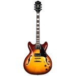 Grote Vintage Sunburst Semi-Hollow Electric Guitar