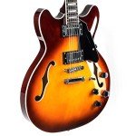 Grote Vintage Sunburst Semi-Hollow Electric Guitar