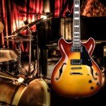 Grote Vintage Sunburst Semi-Hollow Electric Guitar