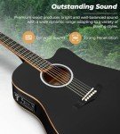 Vangoa Full Size Cutaway Electric Acoustic Guitar Bundle