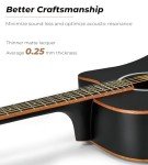 Vangoa Full Size Cutaway Electric Acoustic Guitar Bundle