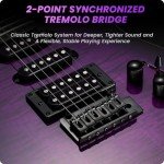 Fesley 39" Electric Guitar with Flame Maple Top