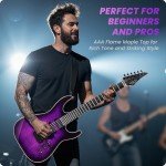 Fesley 39" Electric Guitar with Flame Maple Top