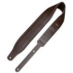 Levy's 3" Wide Dark Brown Leather Guitar Strap