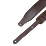 Levy's 3" Wide Dark Brown Leather Guitar Strap