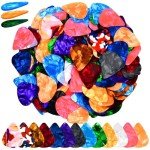 Colorful Celluloid Guitar Picks Set - 160 Pieces