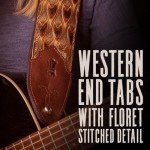 Levy's 3" Embossed Leather Guitar Strap - Geranium Whiskey