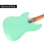 Fojill Full Size Electric Bass Guitar - Green