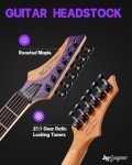 Leo Jaymz Monsoon Electric Guitar (Violet Flame)