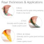 Celluloid Guitar Picks Set with Metal Box