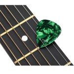Celluloid Guitar Picks Set with Metal Box