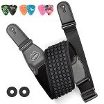 Padded Adjustable Guitar Strap with Strap Locks