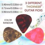 Cheerock 30 Pack Celluloid Guitar Picks - Random Colors