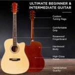 41" Beginner Acoustic Guitar Starter Set - Natural