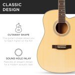 41" Beginner Acoustic Guitar Starter Set - Natural