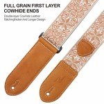 Nefelibata Vintage Woven Guitar Strap with Picks & Locks
