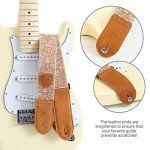 Nefelibata Vintage Woven Guitar Strap with Picks & Locks