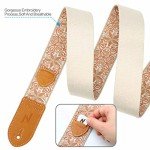 Nefelibata Vintage Woven Guitar Strap with Picks & Locks