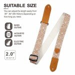 Nefelibata Vintage Woven Guitar Strap with Picks & Locks