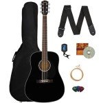 Fender CD-60S Dreadnought Acoustic Guitar Bundle