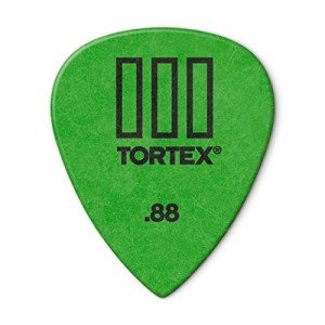 Dunlop Tortex Green .88mm Picks - 12 Pack