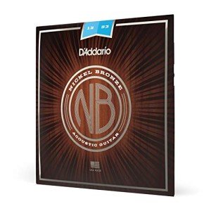 D'Addario Nickel Bronze Acoustic Guitar Strings - Light