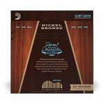 D'Addario Nickel Bronze Acoustic Guitar Strings - Light