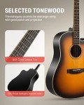 Donner 41" Beginner Acoustic Guitar Bundle - Sunburst