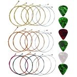 Yookat Acoustic Guitar Strings Set with Picks