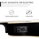 41" Beginner Acoustic Electric Guitar Starter Set