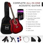 41" Acoustic Guitar Starter Set - Red Burst