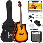 Beginner Acoustic Electric Guitar Starter Set – Sunburst