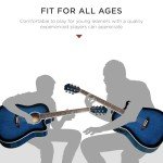 Beginner Acoustic Electric Guitar Starter Set - Blue