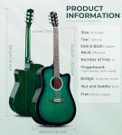 Vangoa 41" Full-Size Cutaway Acoustic Guitar Kit