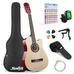 Moukey 38" Acoustic Guitar Beginner Kit - Natural