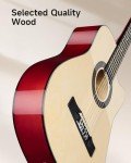Moukey 38" Acoustic Guitar Beginner Kit - Natural