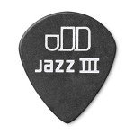 Dunlop Tortex Pitch Black Jazz III Picks, 1.0mm