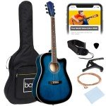41" Beginner Acoustic Guitar Starter Kit - Blue