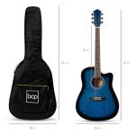 41" Beginner Acoustic Guitar Starter Kit - Blue