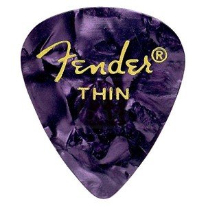 Fender Purple Moto Thin Guitar Picks 12-Pack