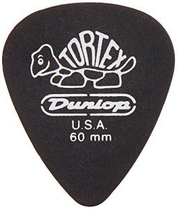 Dunlop Tortex Pitch Black .60mm Guitar Picks - 12 Pack