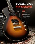 Donner 39" LP Electric Guitar Beginner Kit - Sunburst