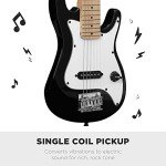 30" Electric Guitar Starter Kit with Amplifier - Black
