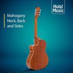 Hola! Music 39" Cutaway Classical Guitar with Nylon Strings