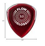 Dunlop Flow Gloss Guitar Picks 3.0mm - 3 Pack