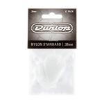 Jim Dunlop Nylon Standard Picks, White, .38mm, 12-Pack